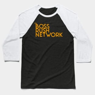 Boss Rush Network Logo (White) Baseball T-Shirt